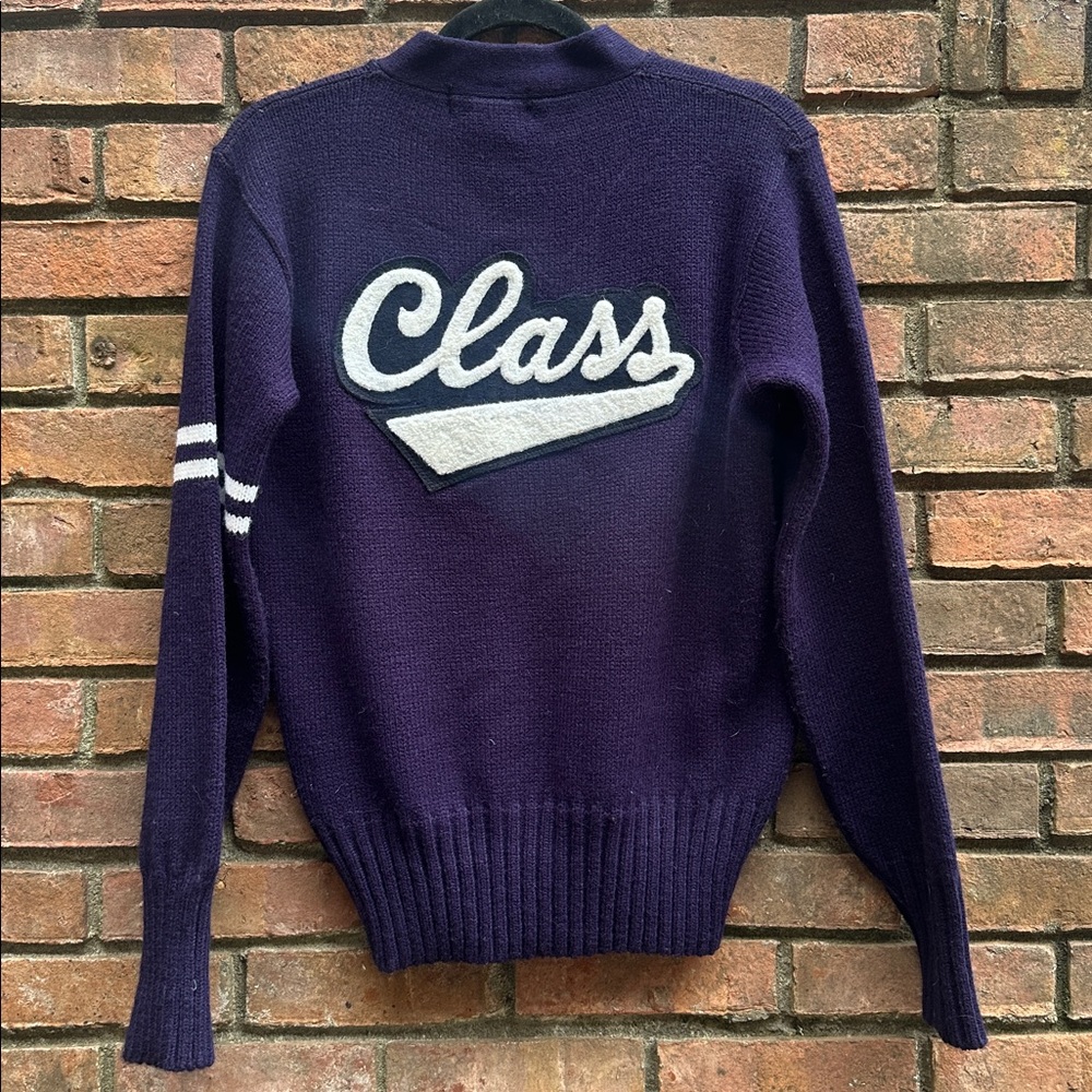 Vintage 50s Purple Sweater